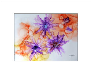 2020 Nr. 346 Blüten abstrakt (Alcohol Ink)