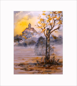 Herbstmorgen in den Peitzer Wiesen – 40 x50 cm (Nr. 237)