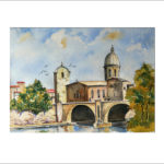 Am Tiber in Rom 40 x 50 cm  Nr. 287